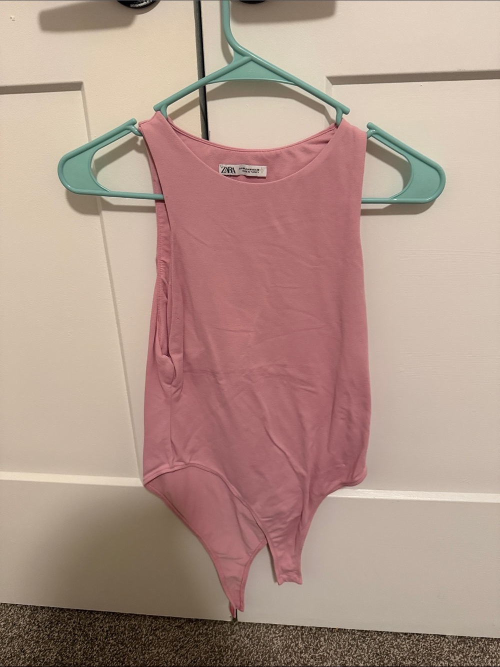 Zara Soft Pink Sleeveless Bodysuit
